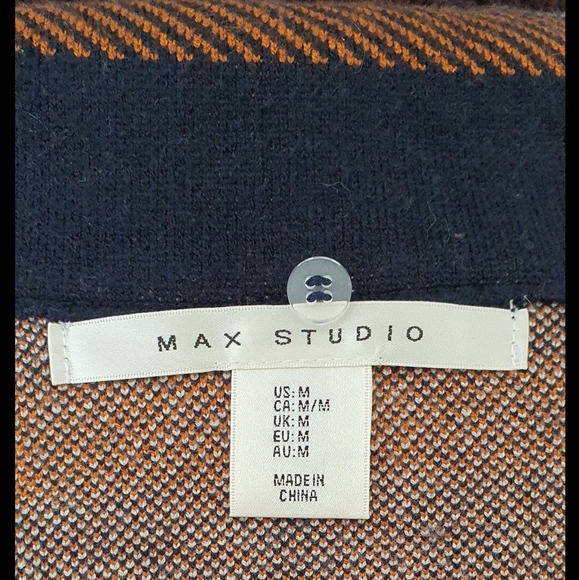 Max Studio Tartan Coat - Medium - Picture 4 of 6